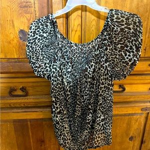 Leopard print blouse